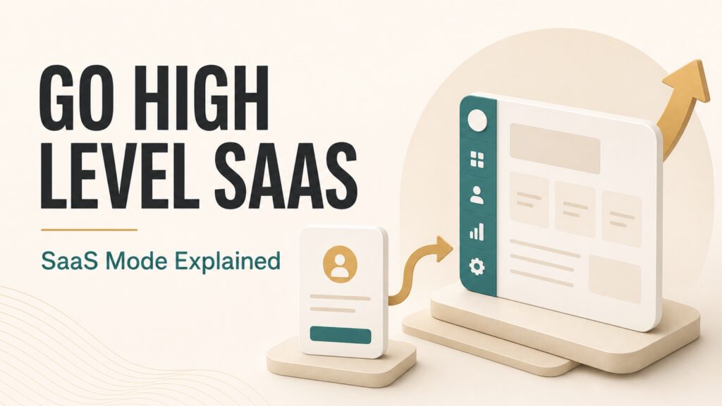 Go High Level SaaS Mode explained visual